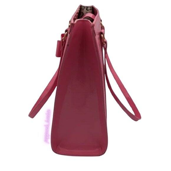 Juicy Couture Pink Tote Bag For the‎ Girls Tote Matching Wallet COMPLETE SET NWT - Picture 4 of 12